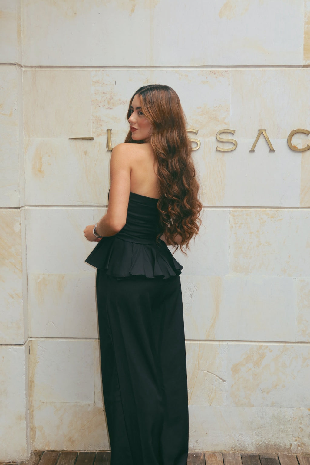 Strapless Peplum