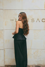 Strapless Peplum