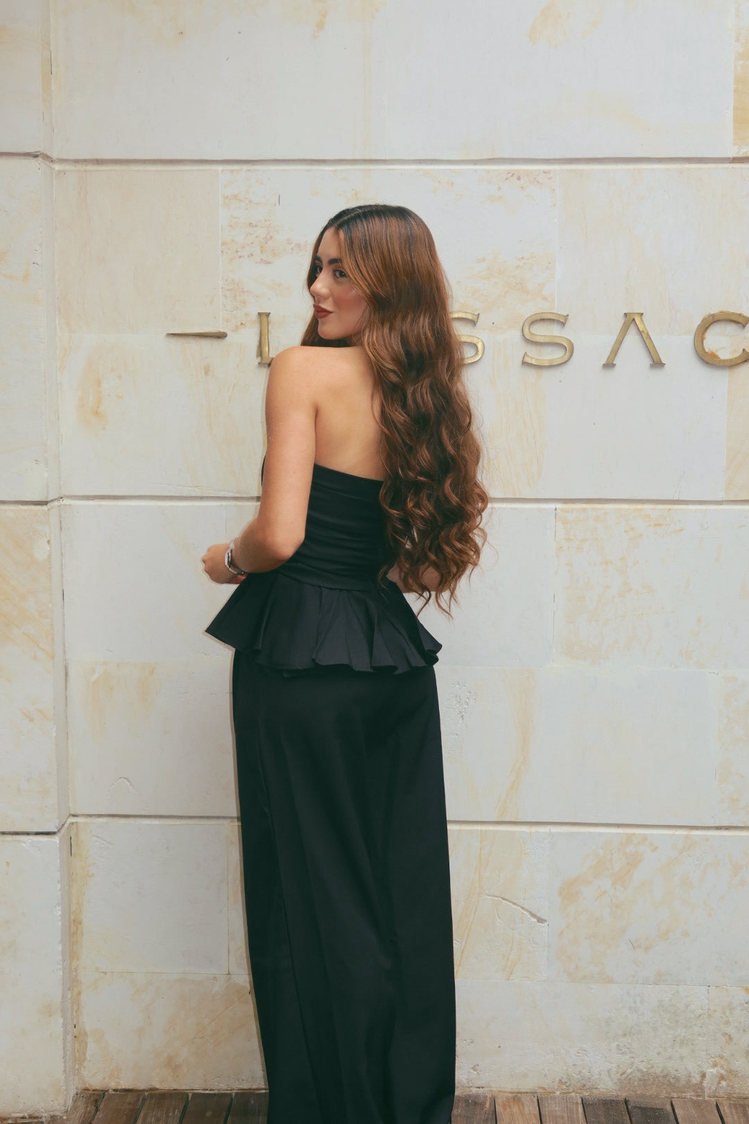 Strapless Peplum