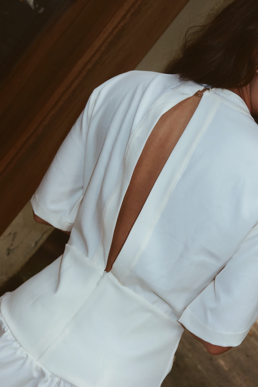 Vestido mini lazo cintura