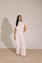 Pantalón pretina irregular