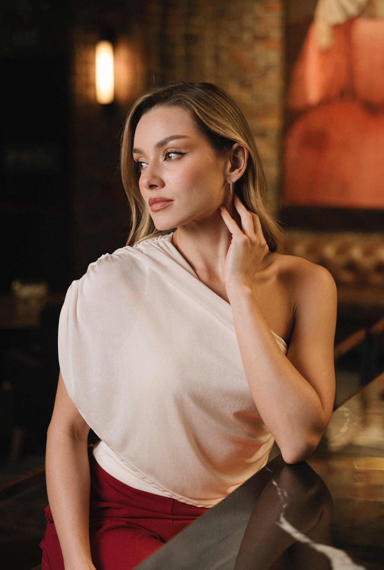 BLUSA ASIMÉTRICA DRAPEADA JULIETTE